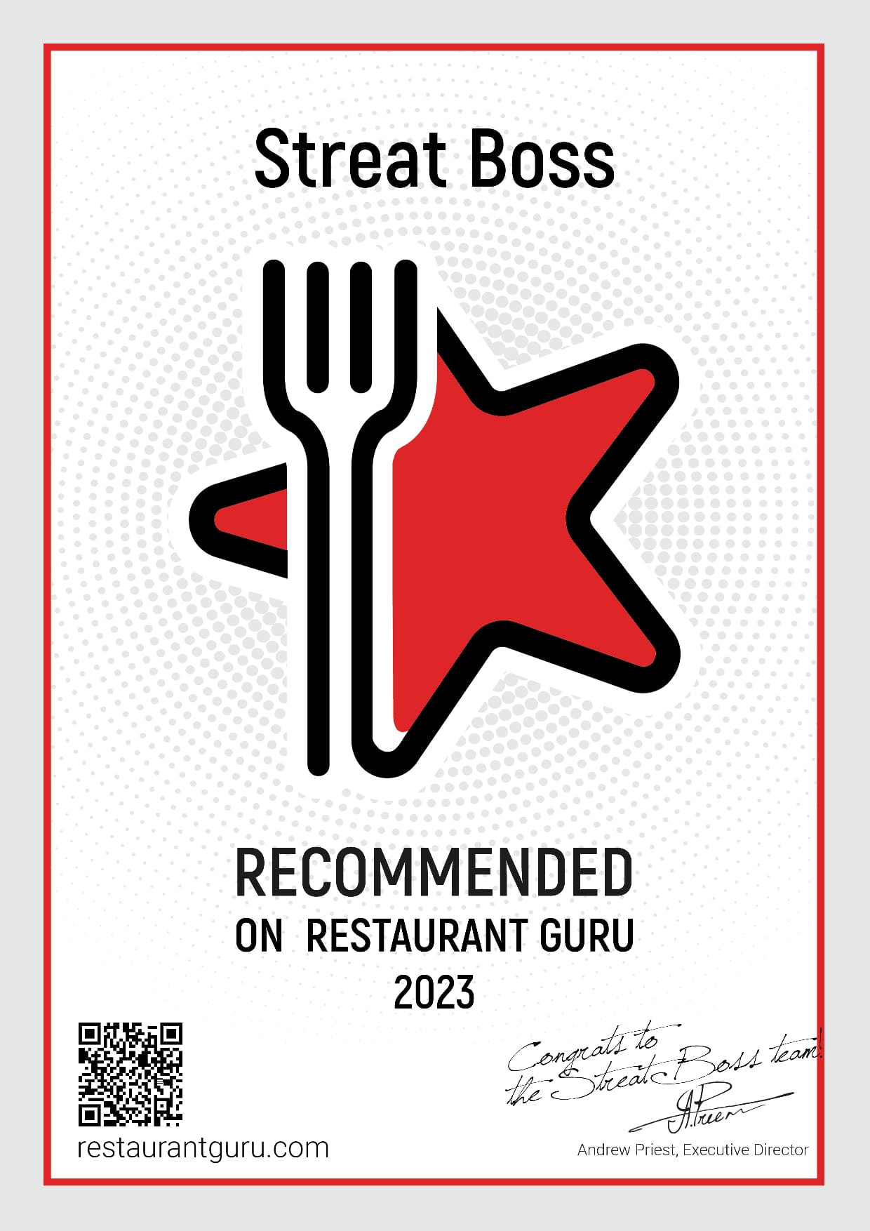 Recommended on Restaurant Guru